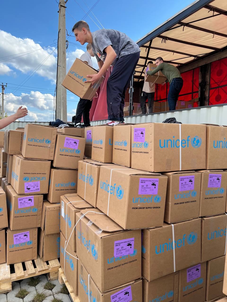 Гігієнічні набори UNICEF для мешканців Ірпінської громади та ВПО (квітень 2023 року)
